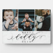 ダディ最高のー・エイバー父の日の写真コラージュ大理石 フォトプラーク (正面)