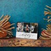 ダディ最高のー・エイバー父の日の写真コラージュ大理石 フォトプラーク (側面)