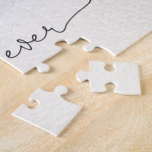 ダディ最高のー・エバー水彩写真マスク名 ジグソーパズル (側面)