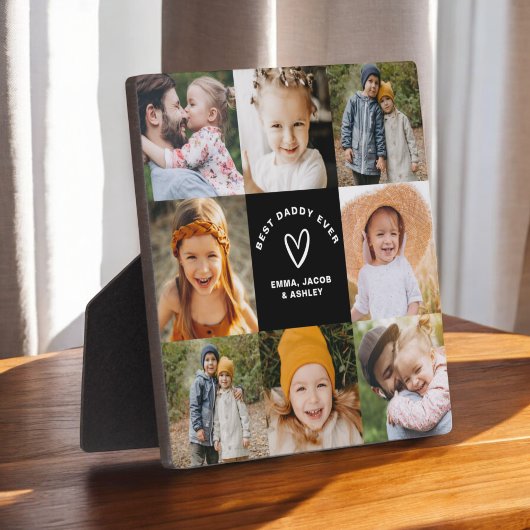 ダディ最高のー・エバー父の日の写真コラージュ フォトプラーク