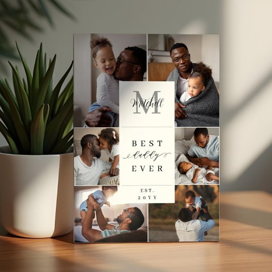 ダディ最高のー・エバー父の日6フォトモノグラム フォトプラーク