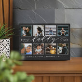 ダディ最高のー・エバー黒木目写真コラージュ フォトプラーク