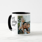 ダディ最高のーEver 2-Photo Collage & カスタムMessage マグカップ (正面左)