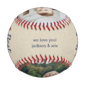 ダディ最高の・エバー |フォトカスタムー 野球ボール (裏面)