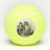 ダディ最高の・エバー |手でレターフォト テニスボール (裏面)