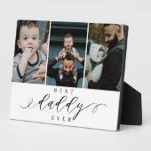 ダディ最高の・エバー |父の日の写真コラージュ フォトプラーク (側面)