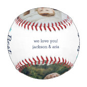 ダディ最高の・エバー |父の日の写真 野球ボール (裏面)