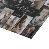 ダディ最高の・エバー | 父の日12写真コラージュ カッティングボード (角)