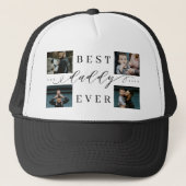 ダディ最高の・エバー | 父の日4写真コラージュ キャップ (正面)