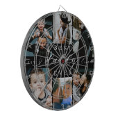 ダディ最高の・エバー |父の日6写真コラージュ ダーツボード (正面左)