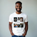 ダディ最高の・エバー |父の日6写真コラージュ トライブレンドＴシャツ<br><div class="desc">家族祝の愛と大切な思い出の本質を捉えた贈り物と父の日。私たち最高ののDaddy Ever Photo Collage T-Shirtはパーソナライズされた6枚のコラージュのグリッドを備え、特別な家族の写真や忘れられない瞬間をパパと一緒に表示するのに最適。このデザインは、手書きの黒いスクリプト最高のスタイルに「Daddy Ever」を入れてエレガントに作り上げ素晴らし、クラシックセリフフォントと組み合わせることで、時代を超越した洗練された外観を作り出している。個人touchを追加するにカスタマイズは、家族が設立された年で。このTシャツは単なる贈り物ではなく、あなたの人生の素晴らしい父親への心からの敬意であり、彼が家族にもたらす愛と喜びを衣服に思い出させる。デザインとレイアウトによる©鳥類科学パペリー</div>