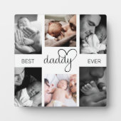ダディ最高の・エバー |父の日6写真コラージュ フォトプラーク (正面)