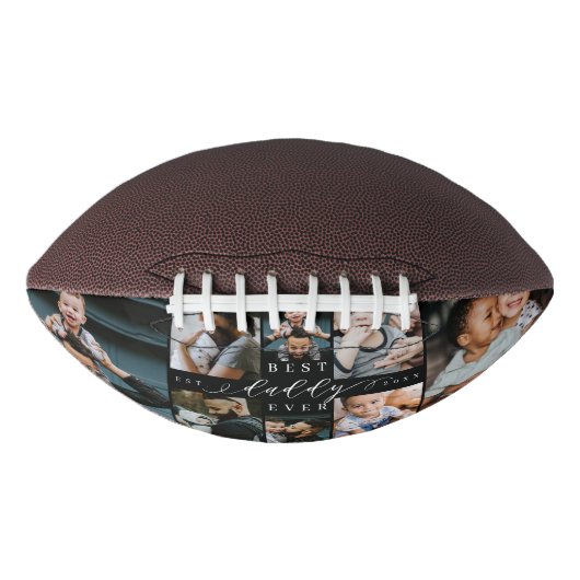 ダディ最高の・エバー |父の日8写真コラージュ アメリカンフットボール (正面)