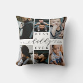 ダディ最高の・エバー |父の日8写真コラージュ クッション (正面)