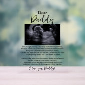 ダディ親愛ベビー詩 アクリルサイン (ニュートラル)