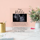 ダディ親愛ベビー詩 アクリルサイン (ウェディング)