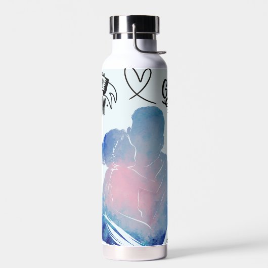 ダディ誇りを持った ウォーターボトル (左面)