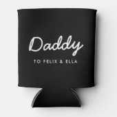 ダディ |おモダン父さんの日を黒と名付ける 缶クーラー (正面)