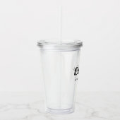 ダディ |お父さんのモダン日のスクリプトの名前 アクリルタンブラー (右)