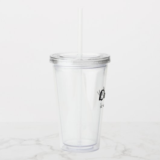 ダディ |お父さんのモダン日のスクリプトの名前 アクリルタンブラー (右)