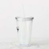 ダディ |お父さんのモダン日のスクリプトの名前 アクリルタンブラー (左)