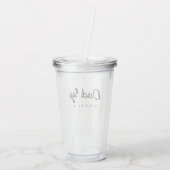 ダディ |お父さんのモダン日のスクリプトの名前 アクリルタンブラー (裏面)