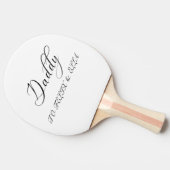 ダディ |お父さんのモダン日のスクリプトの名前 卓球ラケット (横)