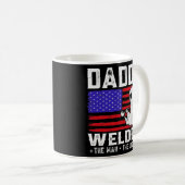ダディ・ウェルダー・ザ・レジェンド・アメリカン・フラッグ コーヒーマグカップ (正面右)