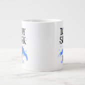 ダディ·シャーク-ホ素晴らしワイト ジャンボコーヒーマグカップ (正面)