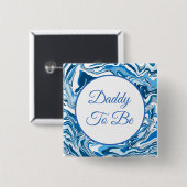 ダディ |少年の赤ちゃんシャワーボタン 缶バッジ (正面&裏面)