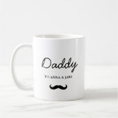 ダディ | 父の日モダン子がコーヒーマグに名前 コーヒーマグカップ (左)