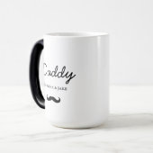 ダディ | 父モダンの日の子供の名前マグ モーフィングマグカップ (正面左)
