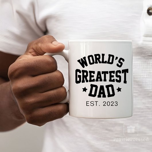 ダディ |父モダンの日の父素晴らし父 コーヒーマグカップ