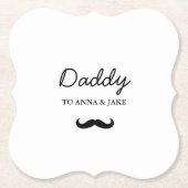 ダディ | 父モダンの日紙コースター ペーパーコースター (正面)