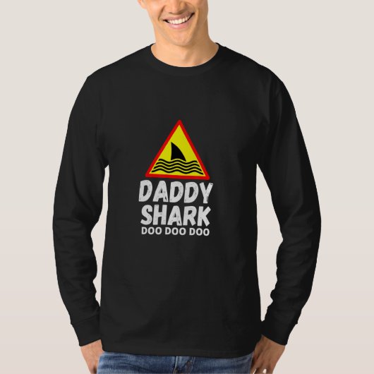 ダディ・警告・シャーク Tシャツ (正面)