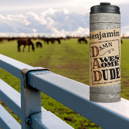 ダデウェスタン素晴らしをテーマにした名前をカスタムするコーヒーマグ タンブラー