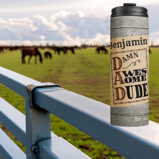 ダデウェスタン素晴らしをテーマにした名前をカスタムするコーヒーマグ タンブラー