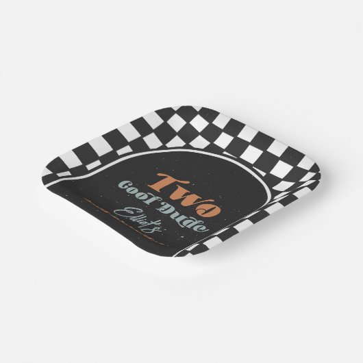 ダデクールチェックパーティープレート ペーパープレート (傾斜あり)