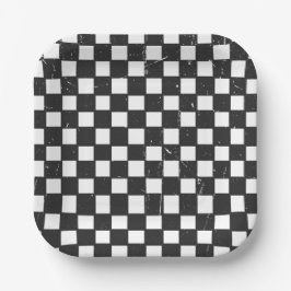 ダデクールチェックパーティープレート ペーパープレート
