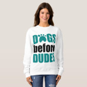 ダデスの前の犬 スウェットシャツ (正面フル)