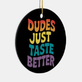 ダデズジャストテイストベターゲイプライドヴィンテージ セラミックオーナメント (右)