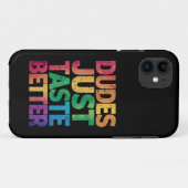 ダデズジャストテイストベター動揺してゲイプライド Case-Mate iPhoneケース (裏面(横))