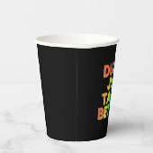 ダデズジャストテイストベーターレインボーゲイプライドLGBTQ 紙コップ (右)