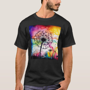 ダデリカラフルオン水彩光学ブロボール Tシャツ