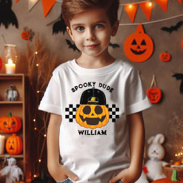 ダデ不気味レトロパンプキントドラーボーイズハロウィーン トライブレンドＴシャツ