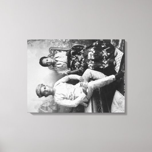 ダト・マンディと妻のフィリピン写真 キャンバスプリント (正面)