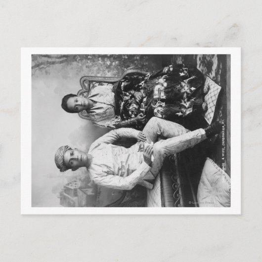 ダト・マンディと妻のフィリピン写真 ポストカード (正面)