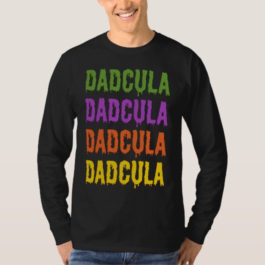 ダドキュラ垂れフォントのハロウィン仮装 Tシャツ (正面)