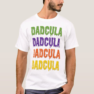 ダドキュラ垂れフォントのハロウィン汎用コスチューム Tシャツ