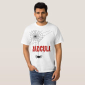 ダドキュラ 滴る血のフォントとスパイダー Tシャツ (正面フル)
